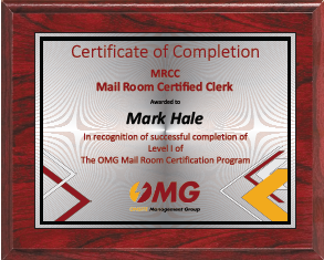 Mark Hale MRCC Certification